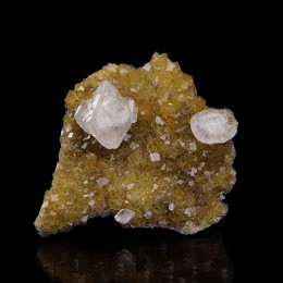 Calcite on Fluorite Moscona Mine M04484